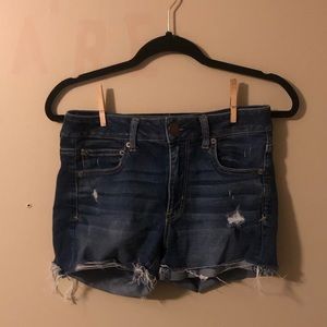 High-rise Shortie AE super super stretch denim shorts size 8